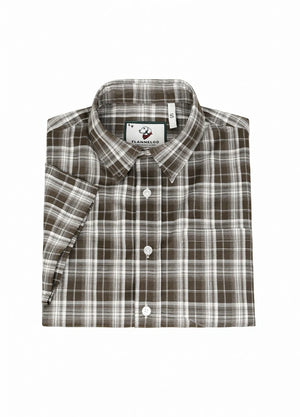 Men's Lightweight Plaid Short Sleeve Shirt