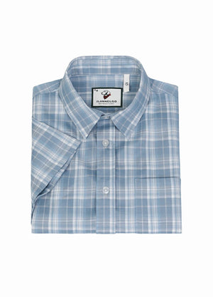 Men's Lightweight Plaid Short Sleeve Shirt