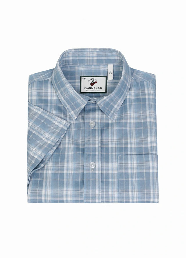 Men's Lightweight Plaid Short Sleeve Shirt