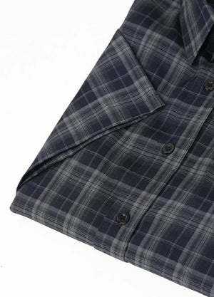 Men's Lightweight Plaid Short Sleeve Shirt