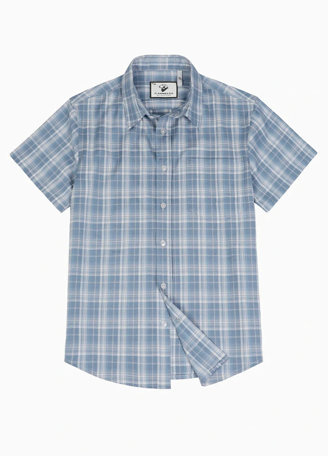 Men's Lightweight Plaid Short Sleeve Shirt
