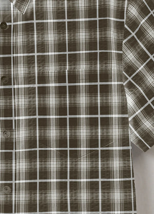 Men's Lightweight Air-Flow Seersucker Short Sleeve Shirt