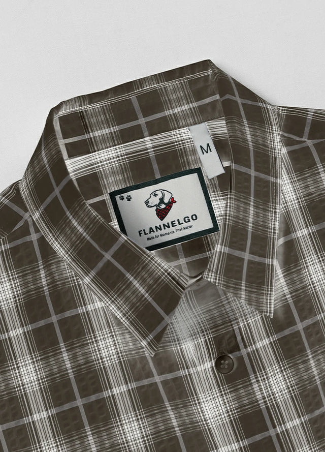 Men's Lightweight Air-Flow Seersucker Short Sleeve Shirt