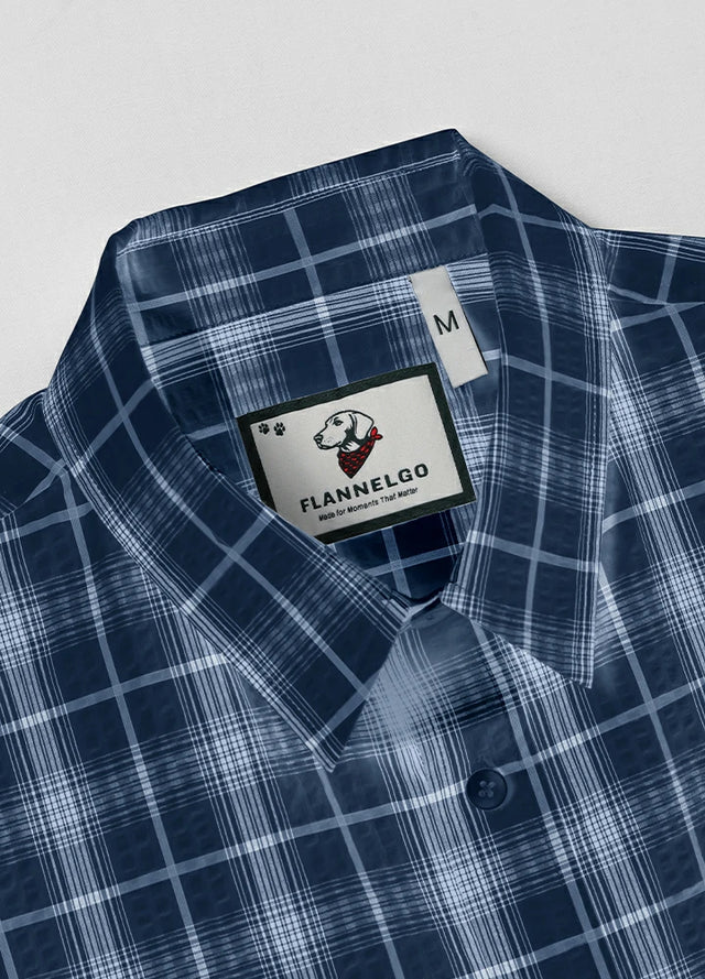 Men's Lightweight Air-Flow Seersucker Short Sleeve Shirt