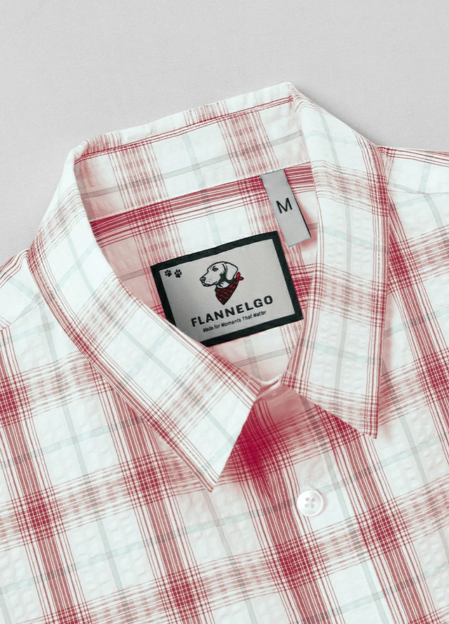 Men's Lightweight Air-Flow Seersucker Short Sleeve Shirt