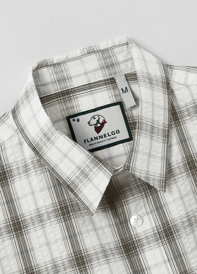 Men's Lightweight Air-Flow Seersucker Short Sleeve Shirt