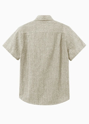 Men's Urban Linen Cotton Short Sleeve Shirt