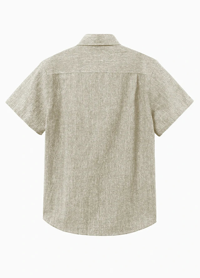 Men's Urban Linen Cotton Short Sleeve Shirt
