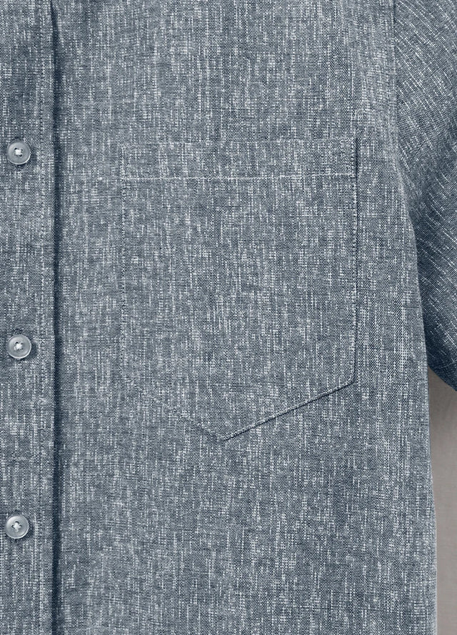 Men's Urban Linen Cotton Short Sleeve Shirt