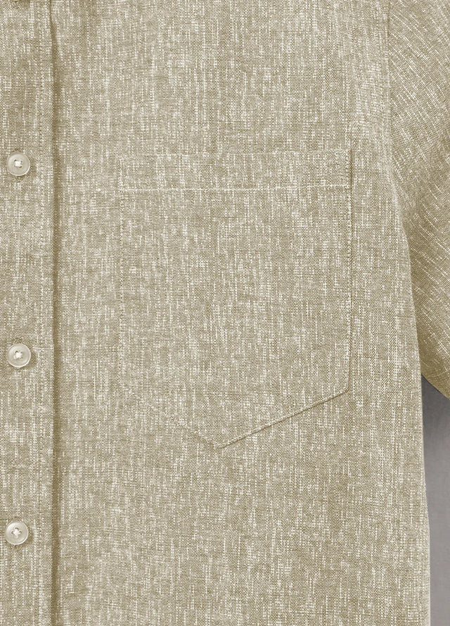 Men's Urban Linen Cotton Short Sleeve Shirt