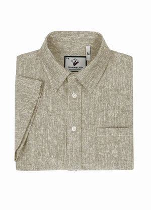 Men's Urban Linen Cotton Short Sleeve Shirt