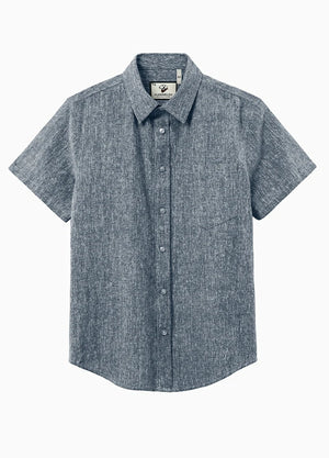 Men's Urban Linen Cotton Short Sleeve Shirt
