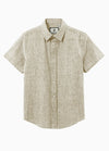 Men's Urban Linen Cotton Short Sleeve Shirt
