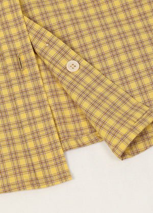 Women's Short-Sleeve Plaid Shirt