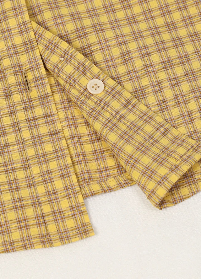 Women's Short-Sleeve Plaid Shirt