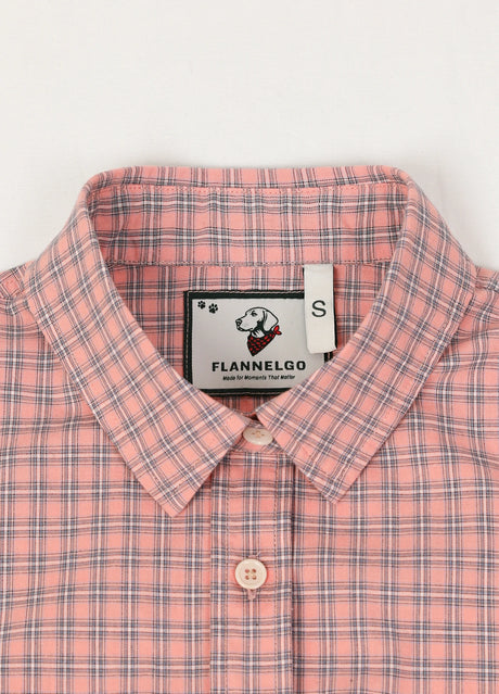 Women's Short-Sleeve Plaid Shirt