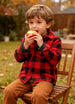 Toddler Sherpa Lined Plaid Fleece Button Down Shirt Jacket