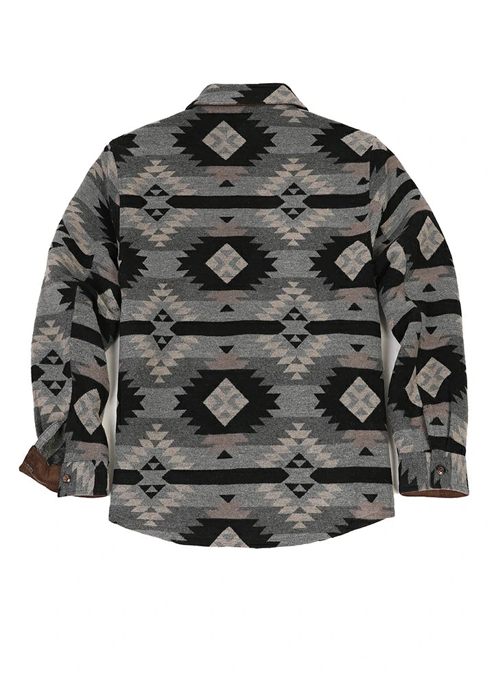Men's Aztec Shirt, Wool Blend