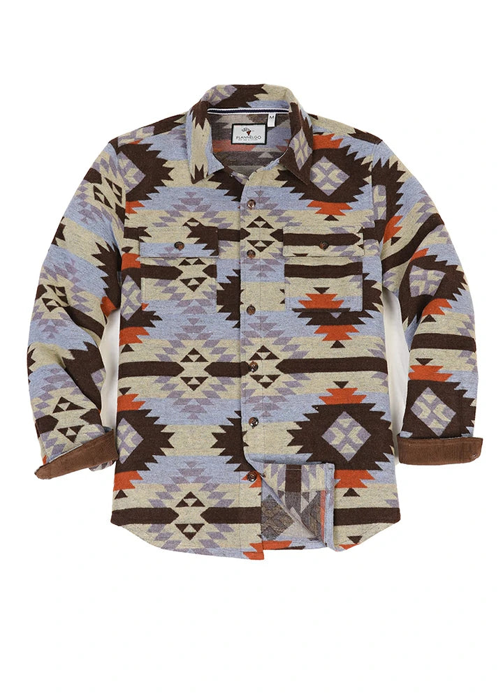 Men's Aztec Shirt, Wool Blend