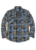 Timetrails Men's Acid Washed Plaid Flannel Shirt