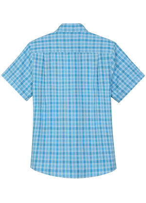 Women's Summer Nostalgia Plaid Short Sleeve Shirt