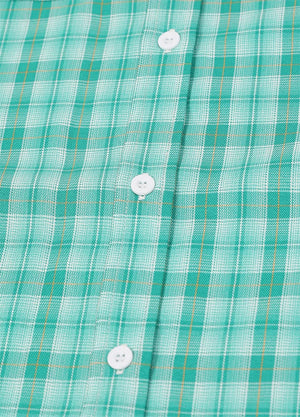 Women's Summer Nostalgia Plaid Short Sleeve Shirt