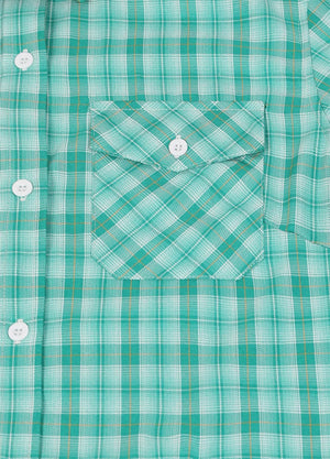 Women's Summer Nostalgia Plaid Short Sleeve Shirt