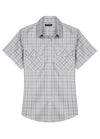 Women's Summer Nostalgia Plaid Short Sleeve Shirt
