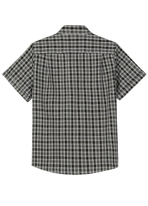 Men's Summer Nostalgia Plaid Short Sleeve Shirt