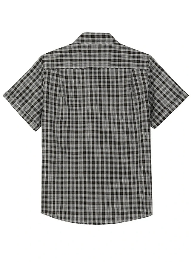 Men's Summer Nostalgia Plaid Short Sleeve Shirt
