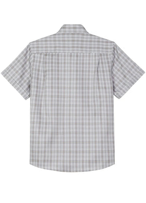Men's Summer Nostalgia Plaid Short Sleeve Shirt