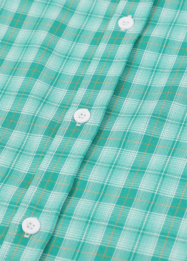 Men's Summer Nostalgia Plaid Short Sleeve Shirt