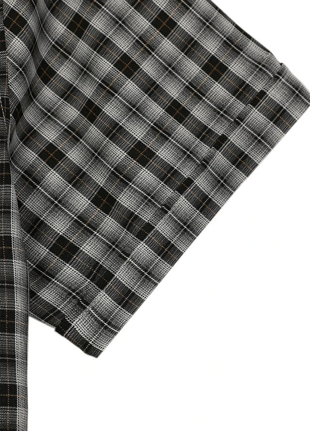 Men's Summer Nostalgia Plaid Short Sleeve Shirt