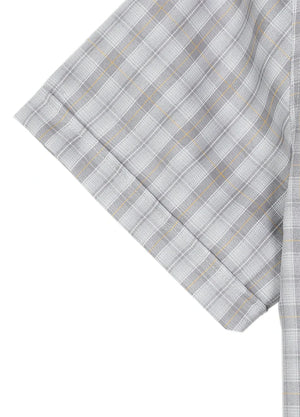 Men's Summer Nostalgia Plaid Short Sleeve Shirt