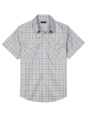 Men's Summer Nostalgia Plaid Short Sleeve Shirt