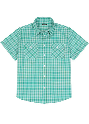 Men's Summer Nostalgia Plaid Short Sleeve Shirt
