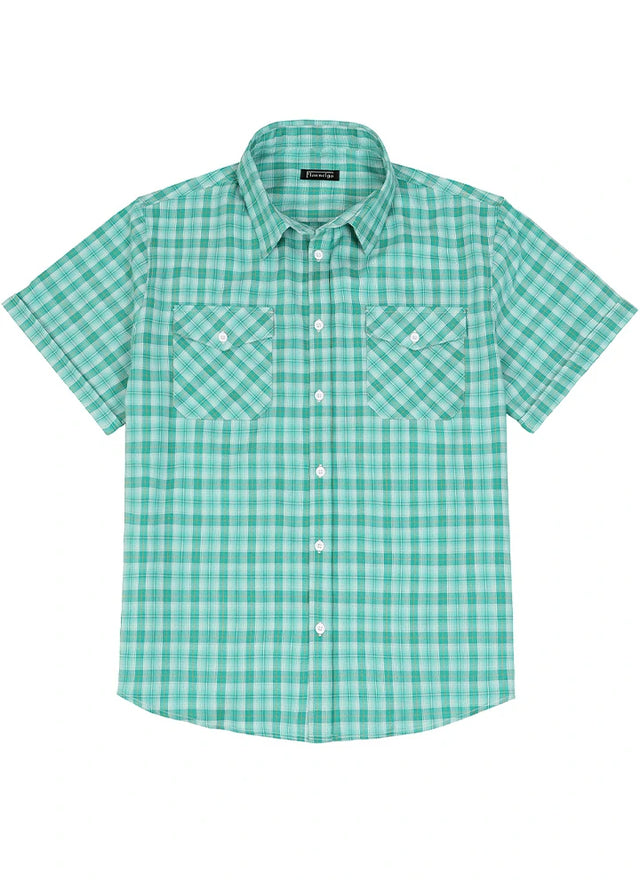 Men's Summer Nostalgia Plaid Short Sleeve Shirt