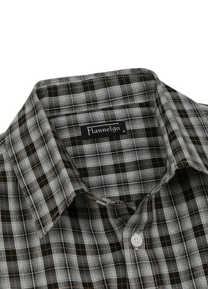 Men's Summer Nostalgia Plaid Short Sleeve Shirt
