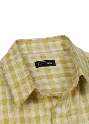 Men's Summer Nostalgia Plaid Short Sleeve Shirt
