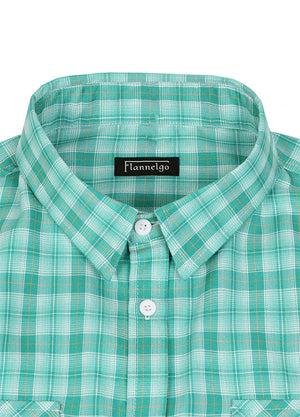 Men's Summer Nostalgia Plaid Short Sleeve Shirt