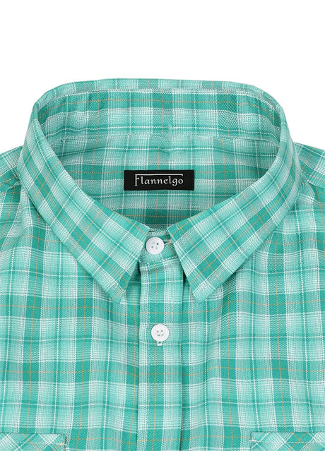 Men's Summer Nostalgia Plaid Short Sleeve Shirt