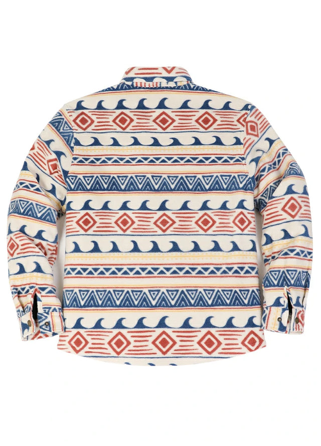 Men's Quilted Lined Snap Button Shirt Jacket