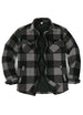 Men's Quilted Lined Snap Button Shirt Jacket