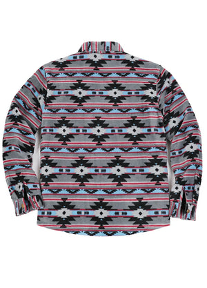 Men's Quilted Lined Snap Button Shirt Jacket