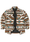 Men's Quilted Lined Snap Button Shirt Jacket