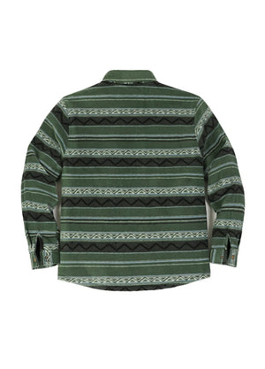 Warme, gesteppte, gefütterte Hemdjacke mit Druckknöpfen für Kinder