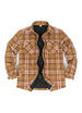 Kids Warm Quilted Lined Snap Button Shirt Jacket