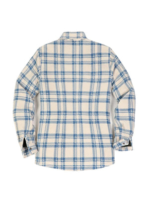 Women's Quilted Lined Snap Button Shirt Jacket