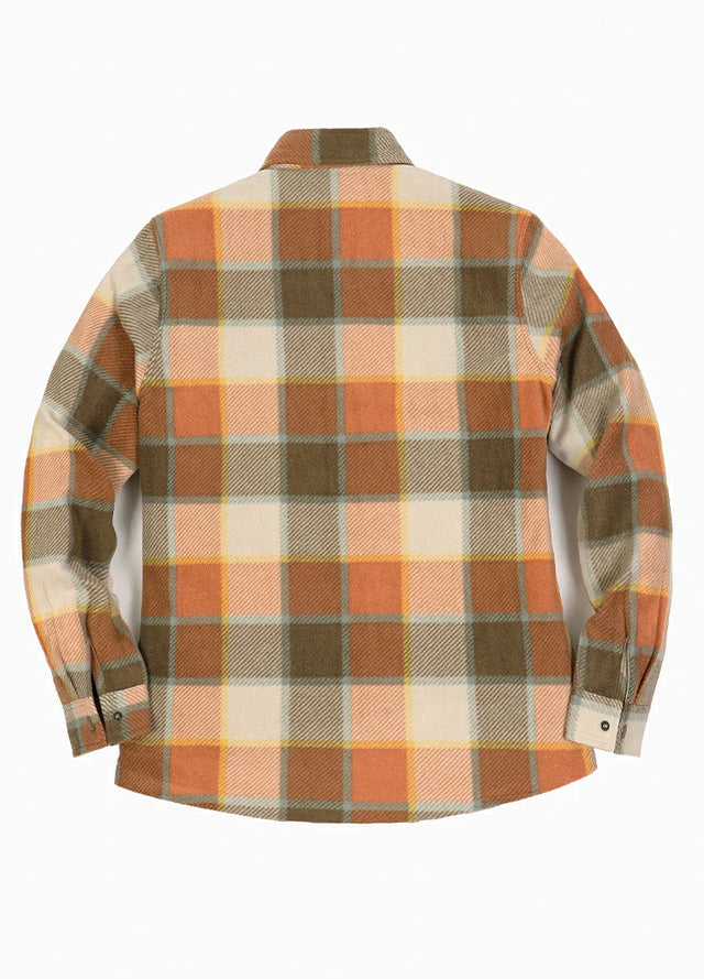 Women's Quilted Lined Snap Button Shirt Jacket