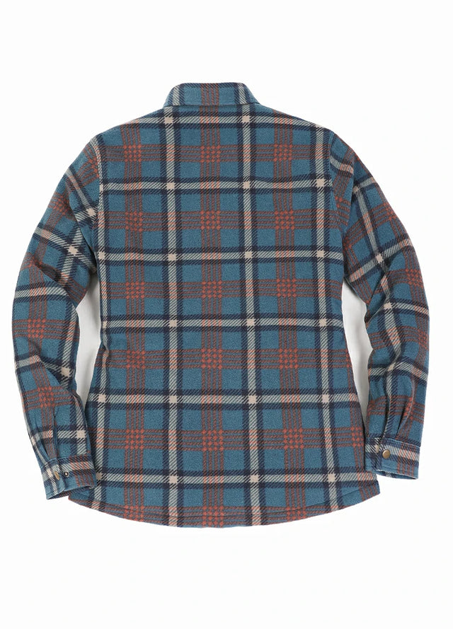 Women's Quilted Lined Snap Button Shirt Jacket